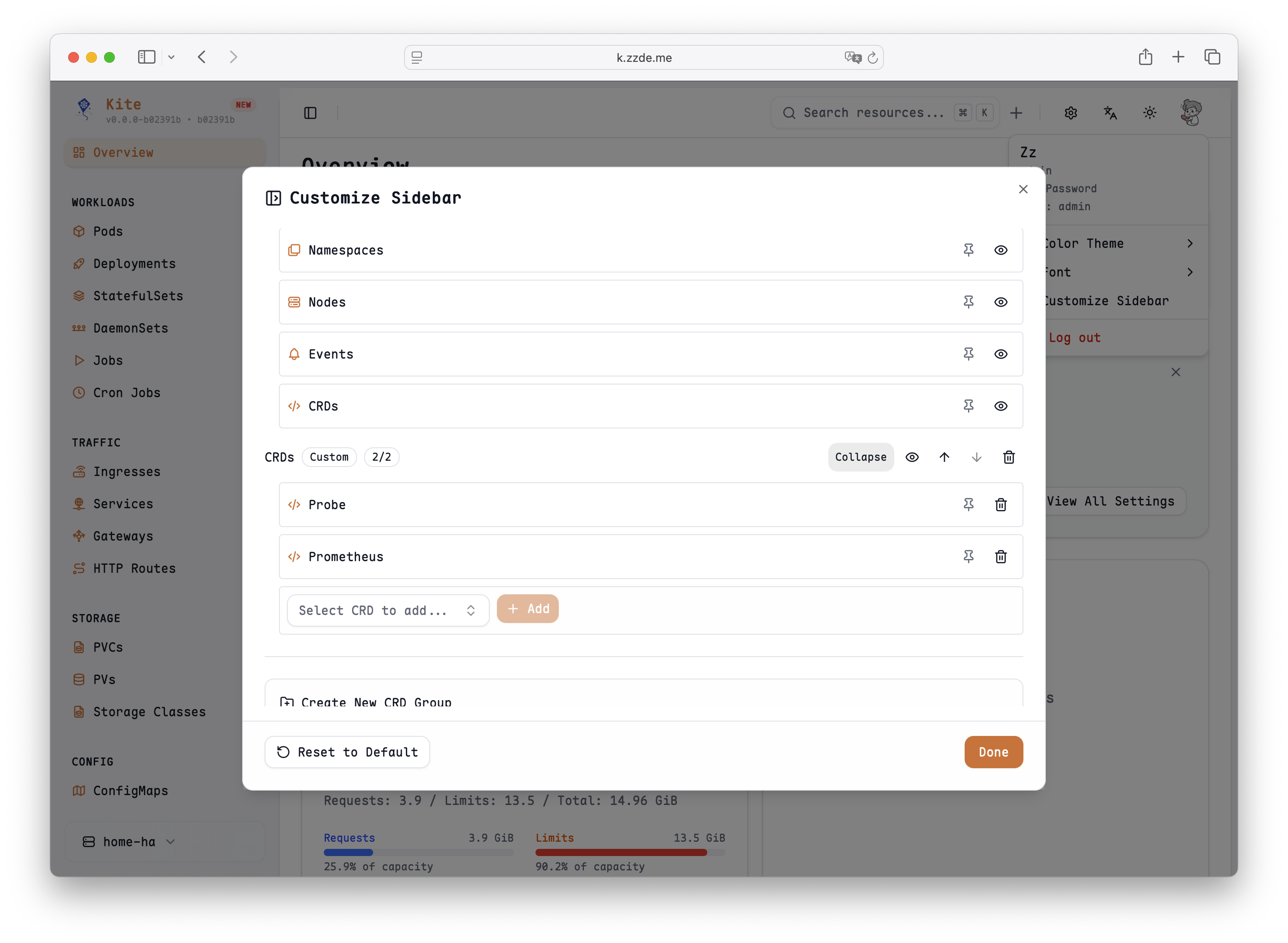 Custom Sidebar