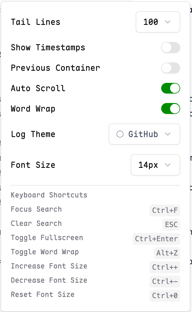 Log Features